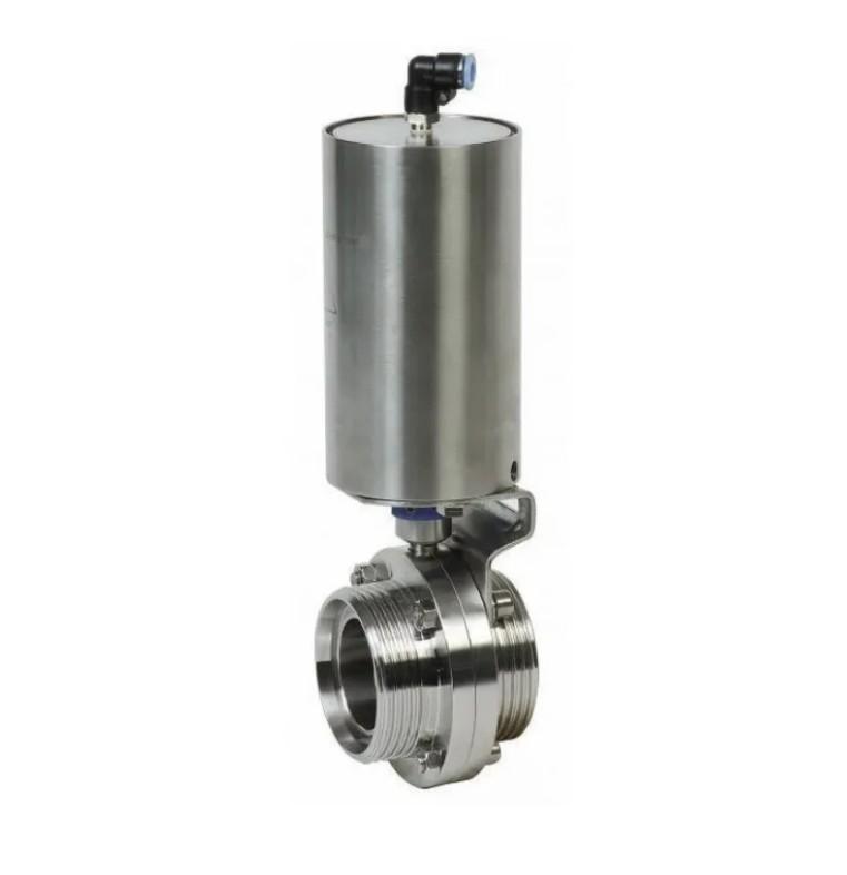 Затвор дисковый NIOB FLUID 43020P20C DN 50 PN 10,с пневмоприводом н...